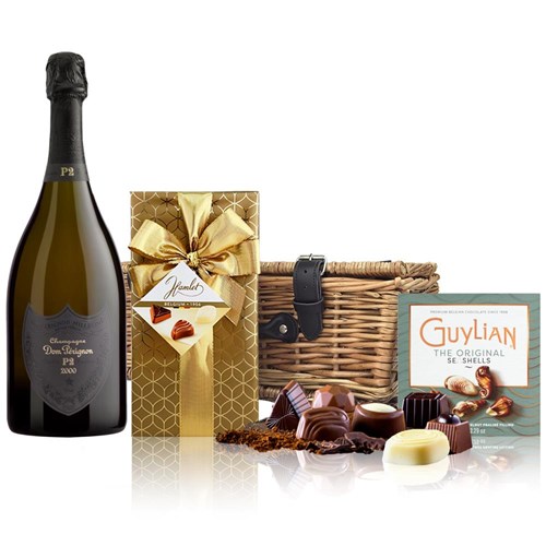 Dom Perignon P2 2000 Vintage 75cl And Chocolates Hamper